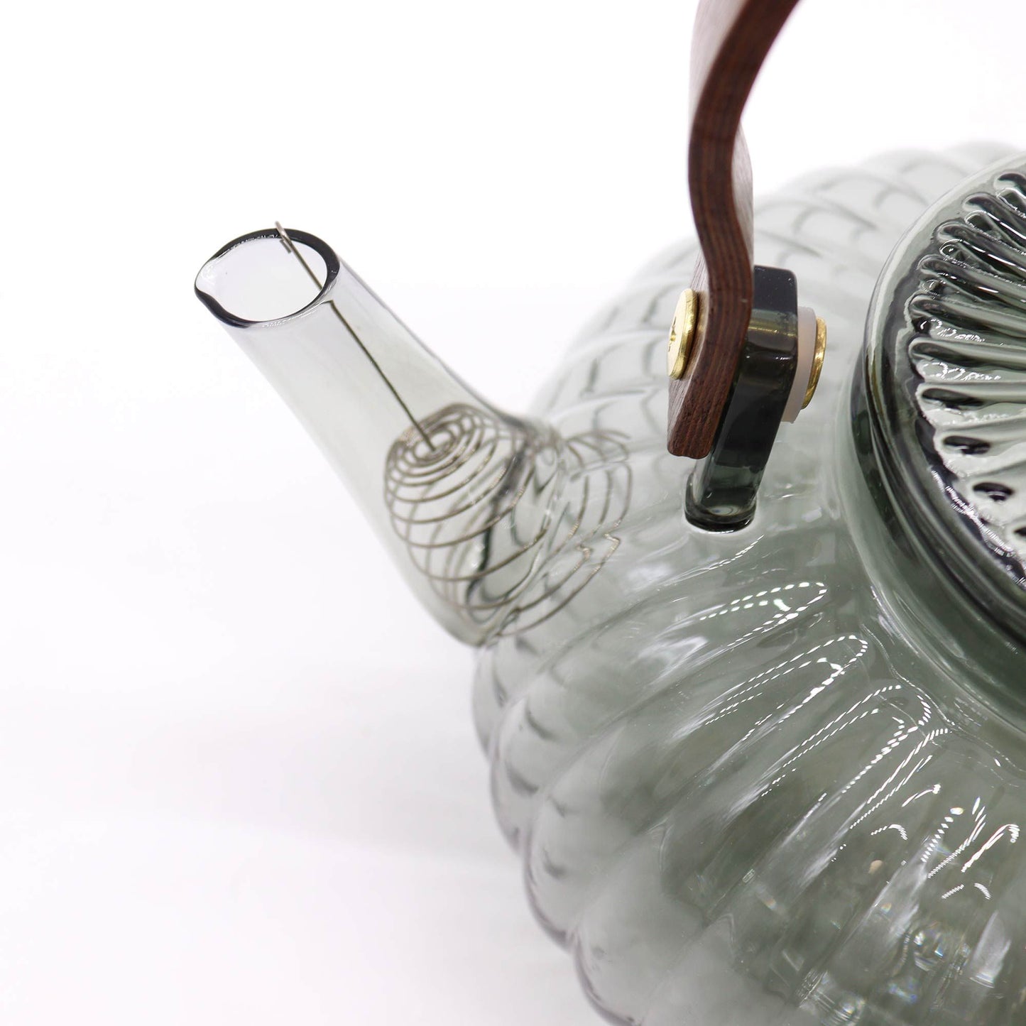 Charcoal Ribbed Botanical Teapot 950ml