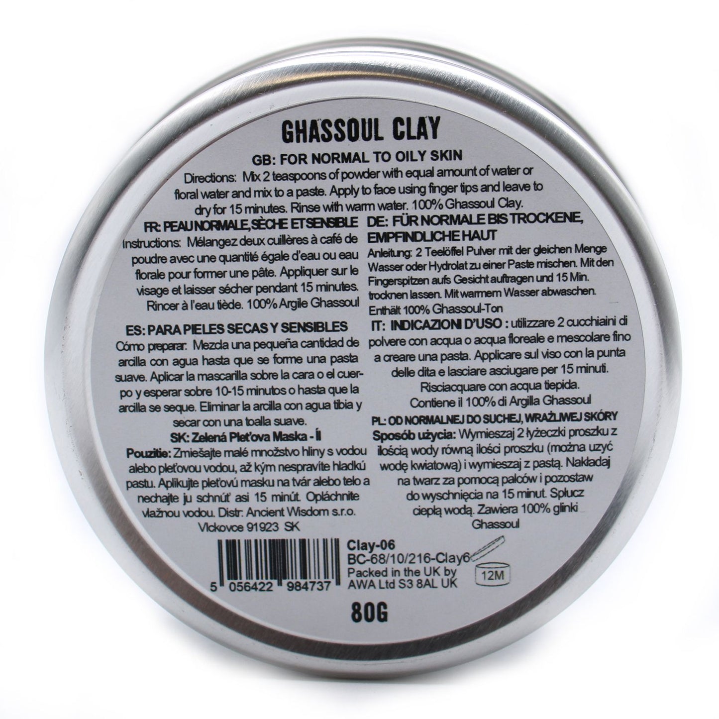 Ghassoul Moroccan Detox Clay