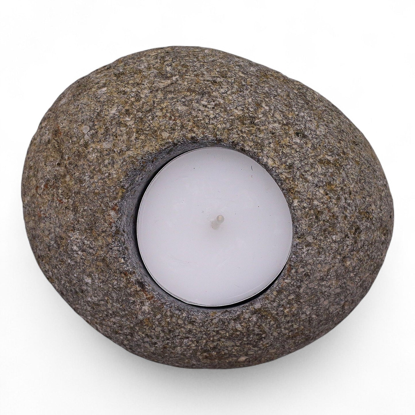 Natural Riverstone Tealight Holder (Single)