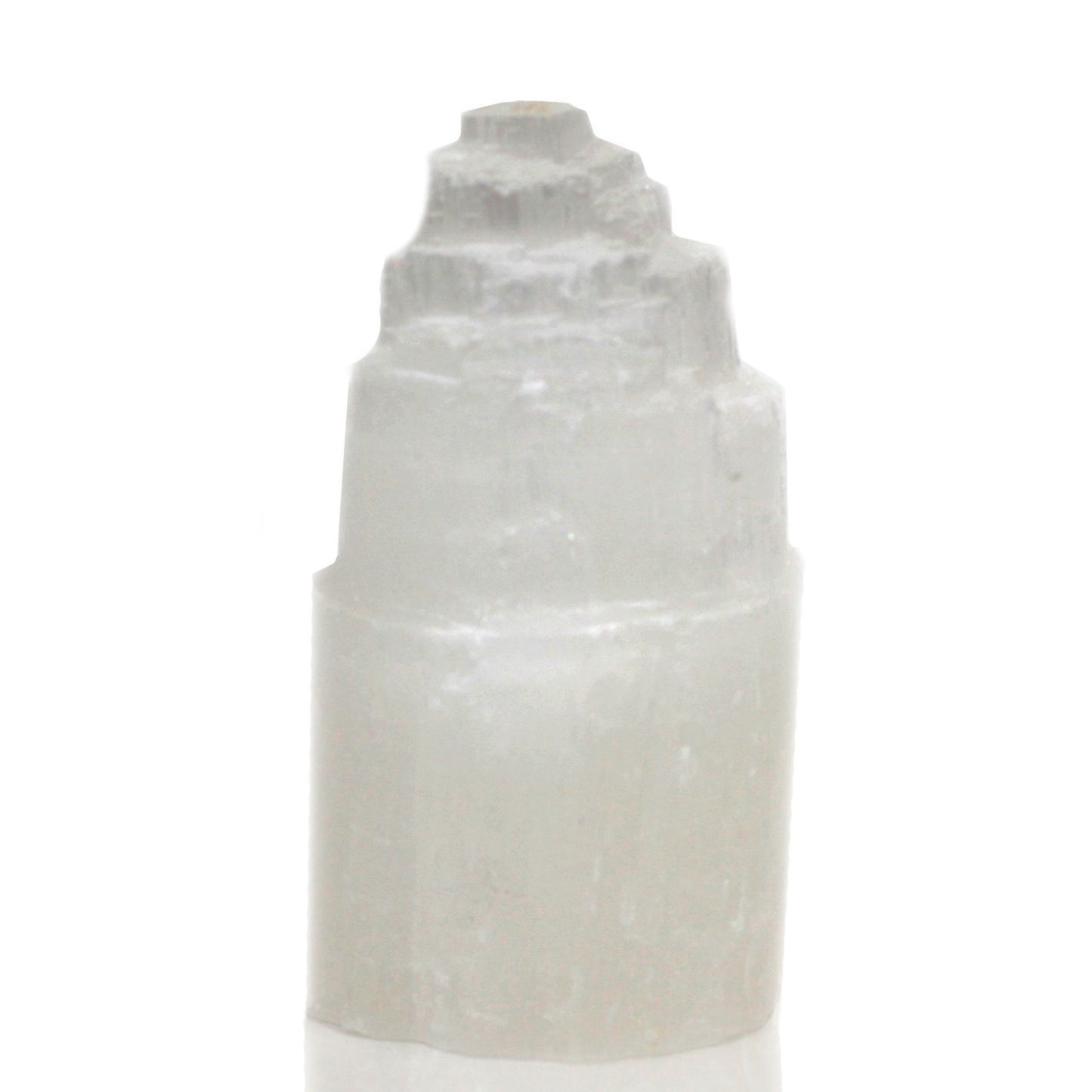 Raw Selenite Crystal Tower Lamp (15cm)