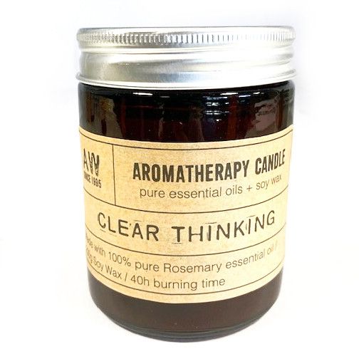 Pure Rosemary Botanical Candle (Amber Glass)