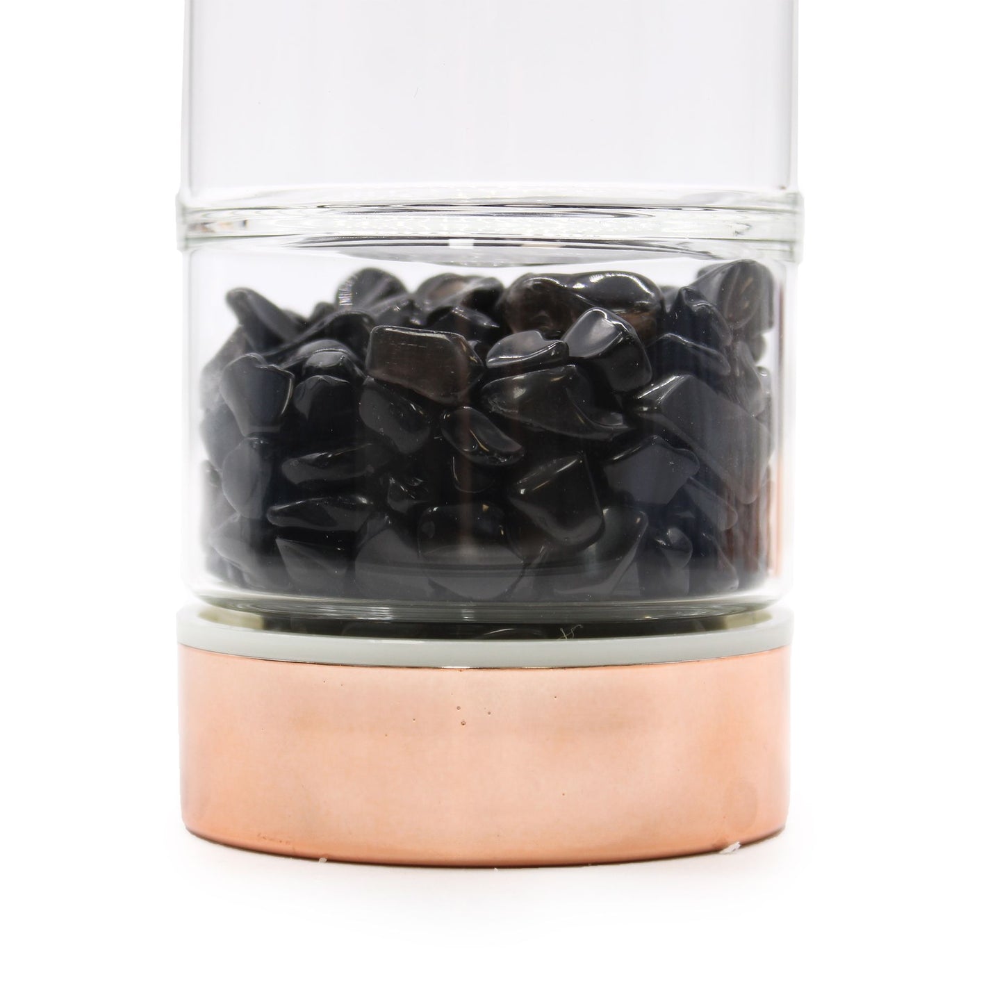 Onyx & Rose Gold Botanical Infuser Bottle (500ml)