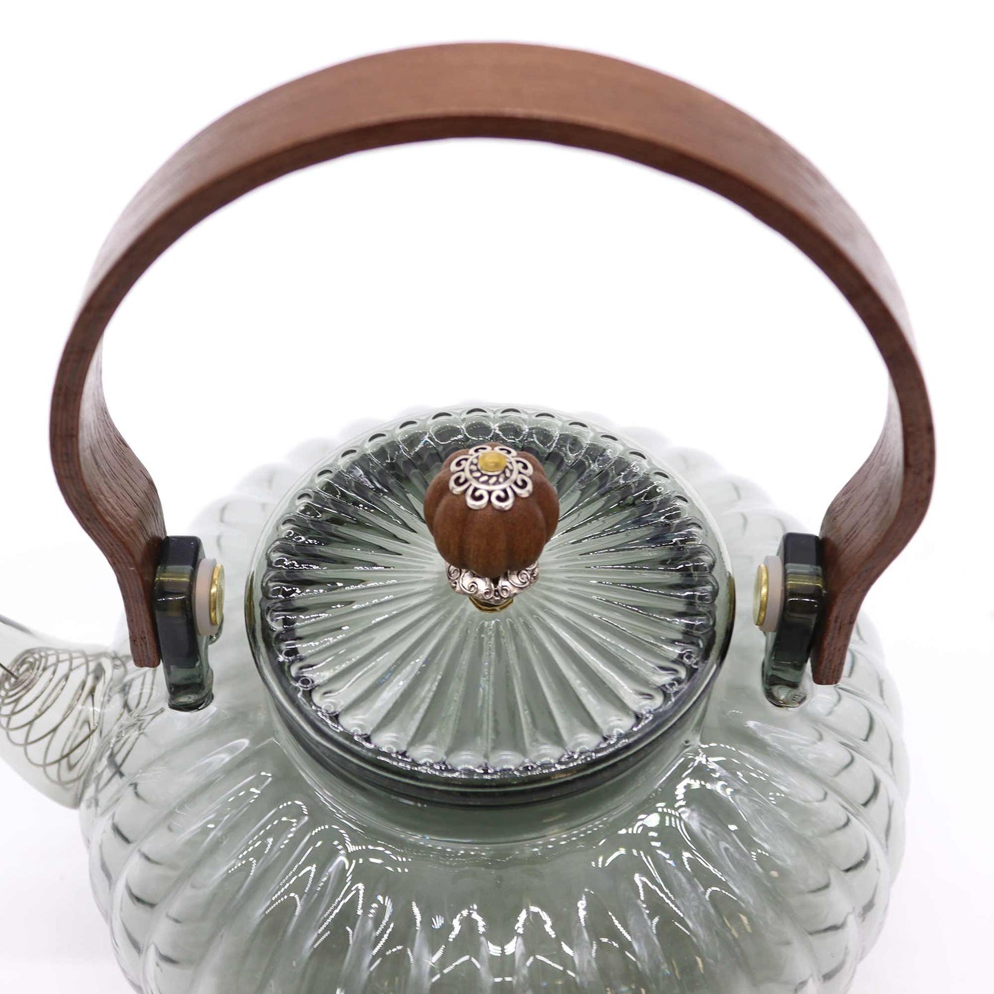 Charcoal Ribbed Botanical Teapot 950ml