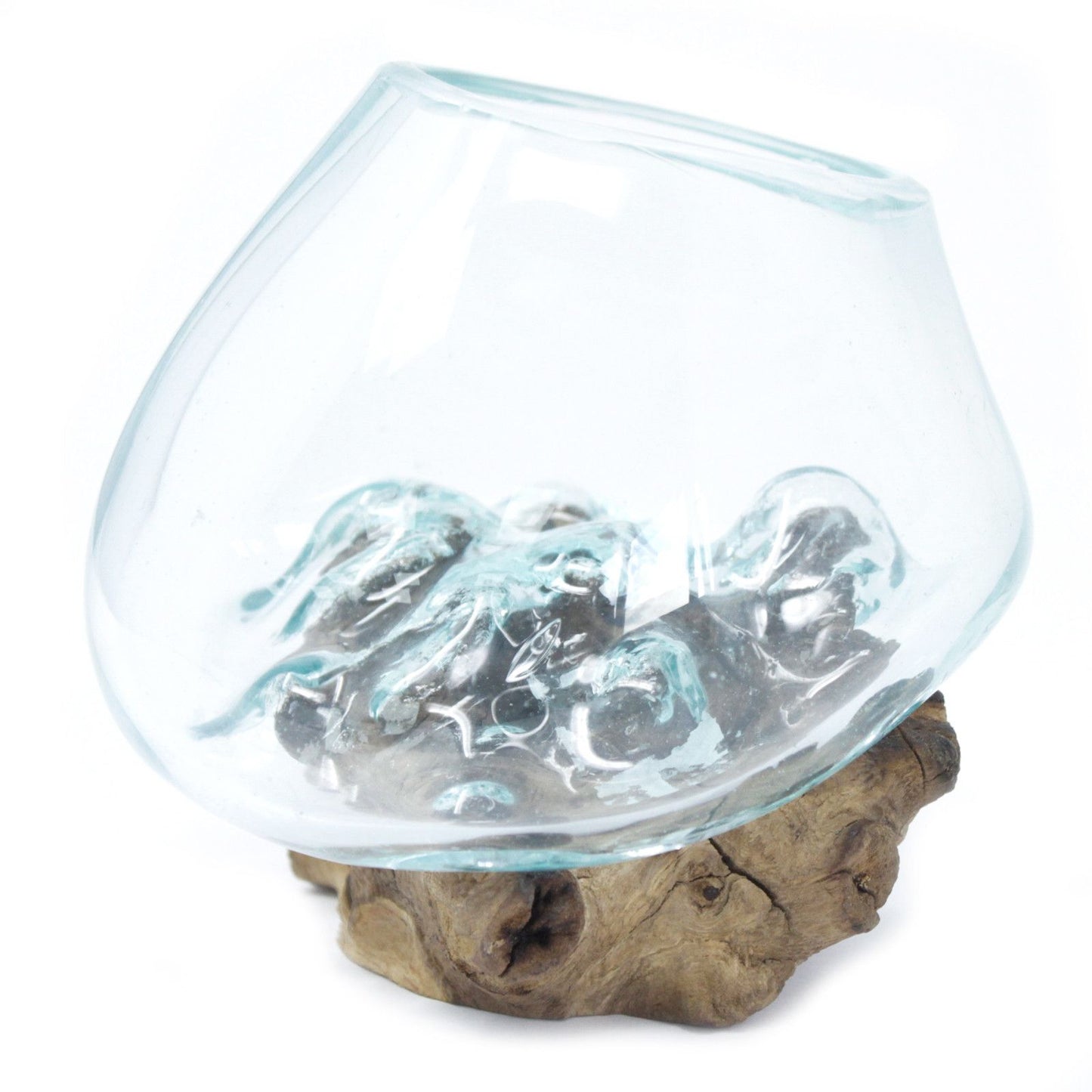 Artisan Molten Glass & Reclaimed Root Small Bowl