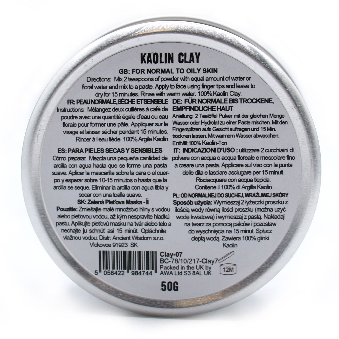 Kaolin Gentle Refining Clay Mask