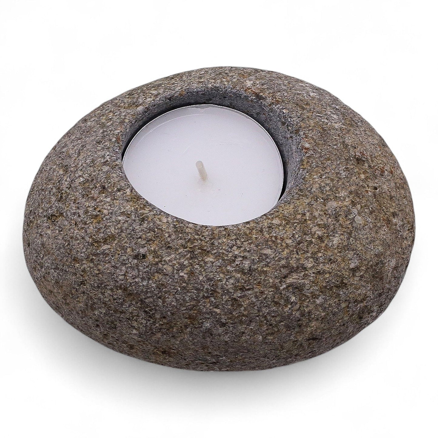 Natural Riverstone Tealight Holder (Single)