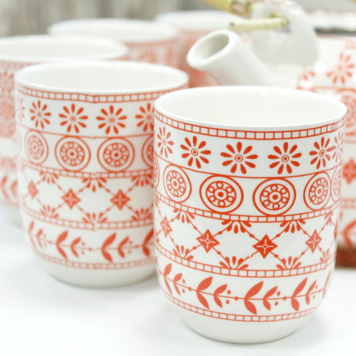 Amber Ceramic Teapot & Tasting Set