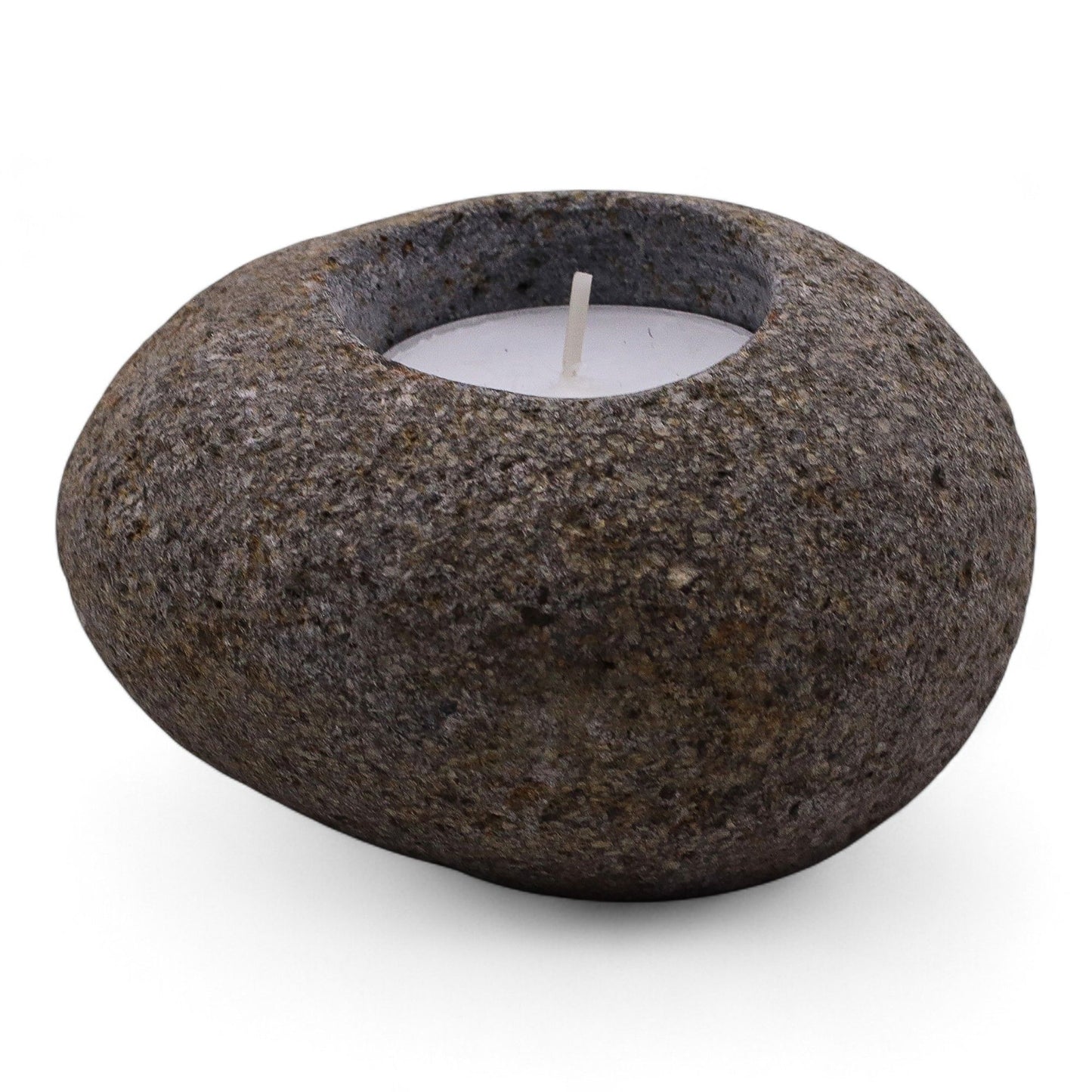 Natural Riverstone Tealight Holder (Single)