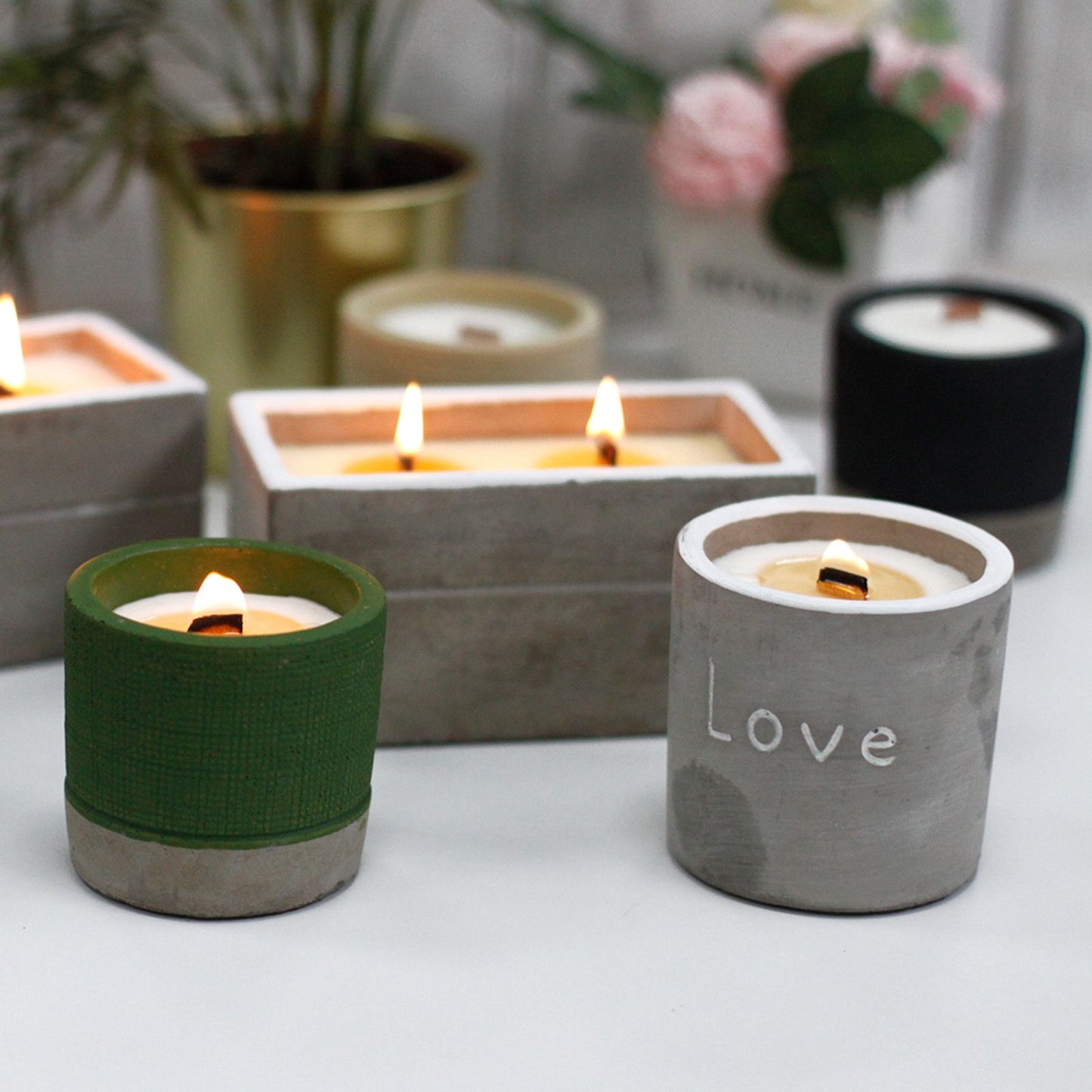 Patchouli & Dark Amber Botanical Wood-Wick Candle (Large)