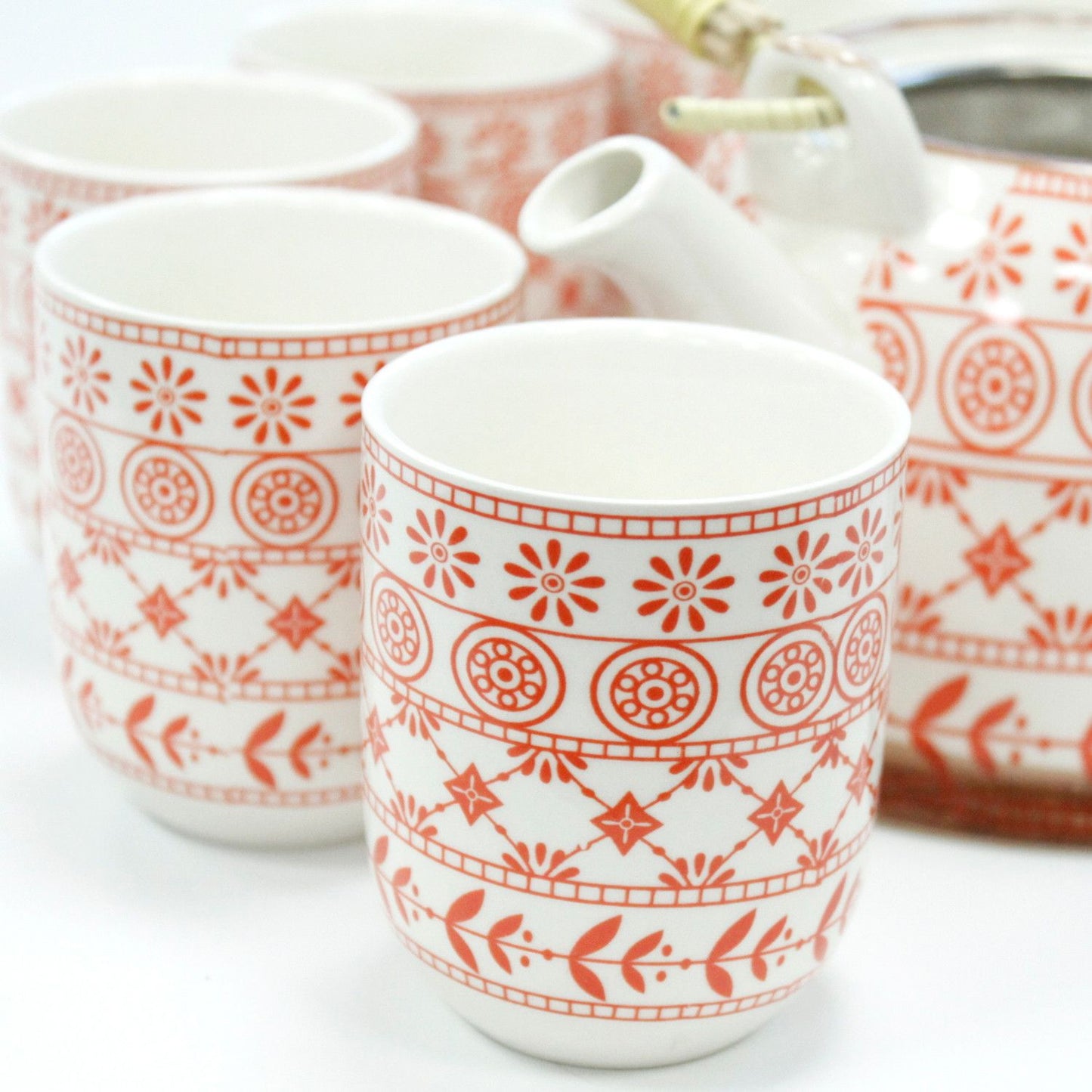 Amber Ceramic Teapot & Tasting Set