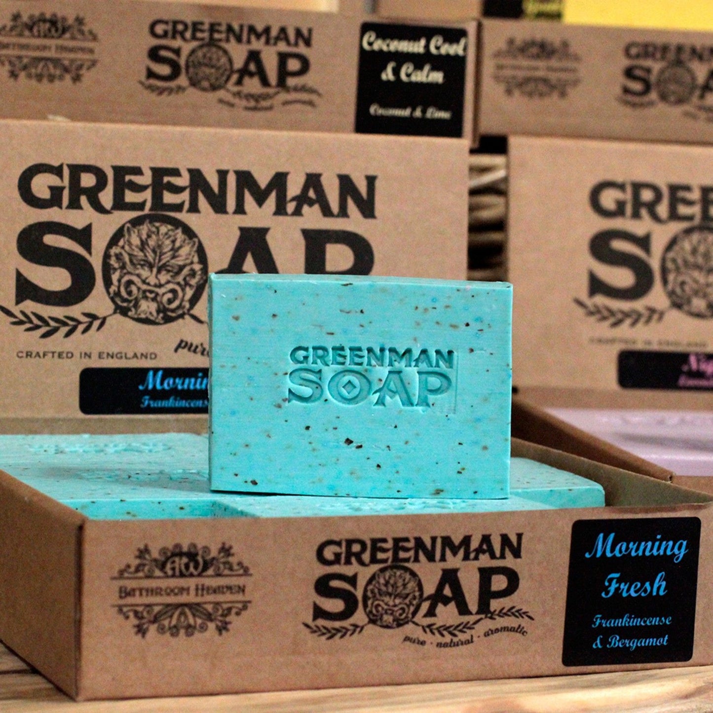 Artisan Soap Slice - Frankincense & Bergamot by Greenman
