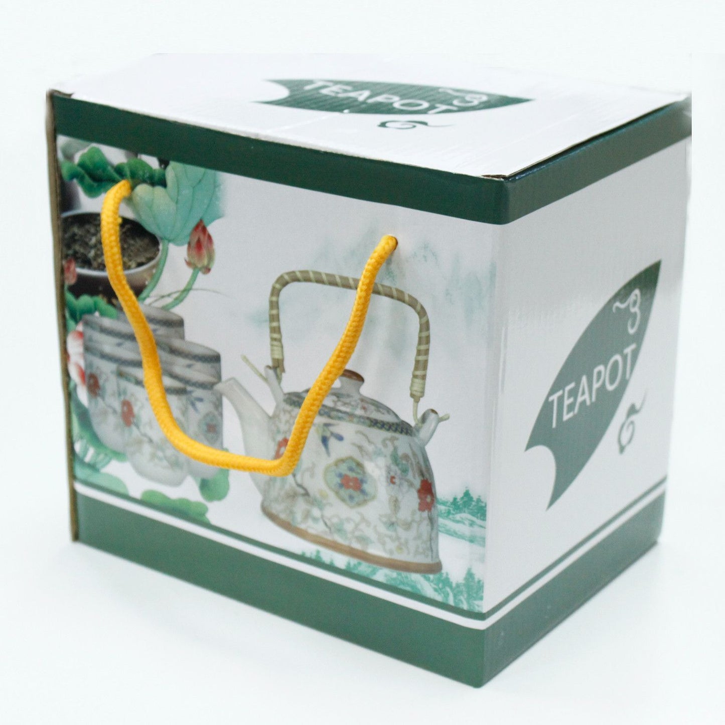 Amber Ceramic Teapot & Tasting Set