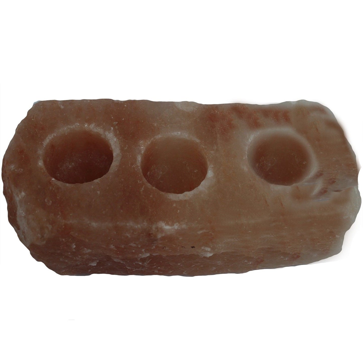 Raw Himalayan Salt Triple Candle Holder