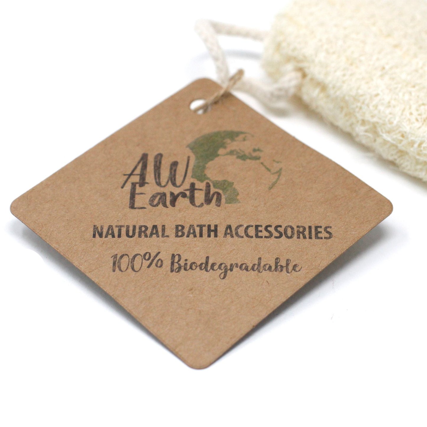 Natural Loofah Scrub on Rope