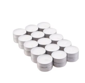 Pack of 30 clean-burning, unscented tealight candles for oil burners and aromatherapy.