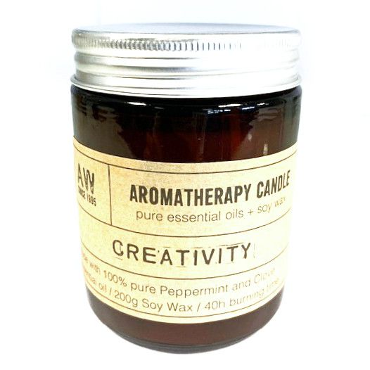 Peppermint & Clove Botanical Candle (Amber Glass)