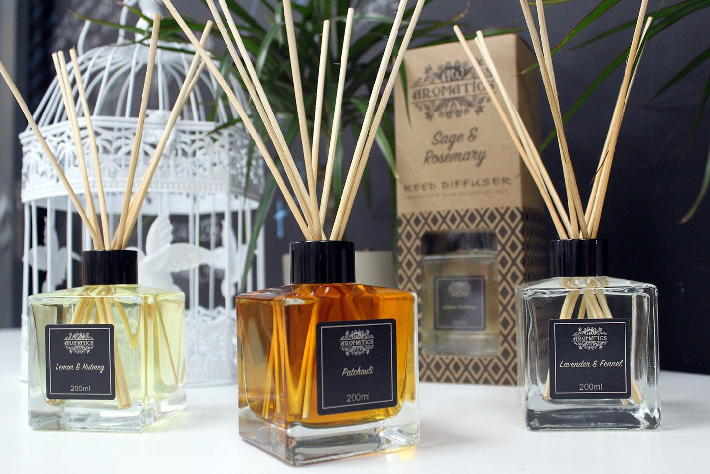 200ml Patchouli Essential Oil Reed Diffuser