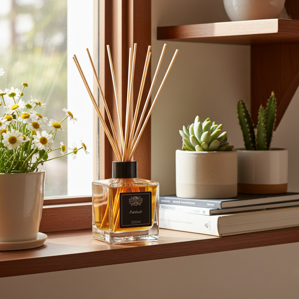 200ml Patchouli Essential Oil Reed Diffuser