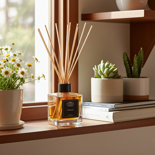 200ml Patchouli Essential Oil Reed Diffuser