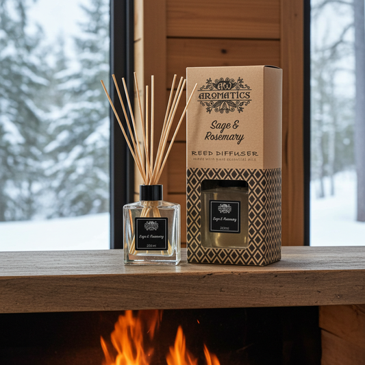 200ml Sage & Rosemary Essential Oil Reed Diffuser